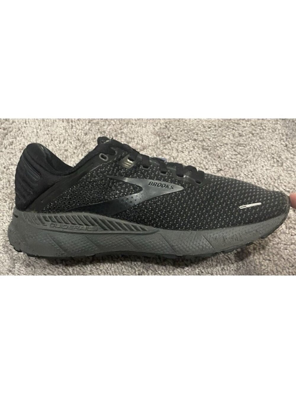 Brooks Adrenaline GTS 22 Tag Mens Black Size 9.5 Running Shoes 1103661D046 - Picture 2 of 8